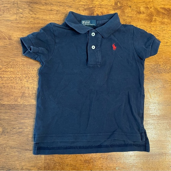 Polo Ralph Lauren Navy 100% cotton polo size 18 months - Picture 1 of 3